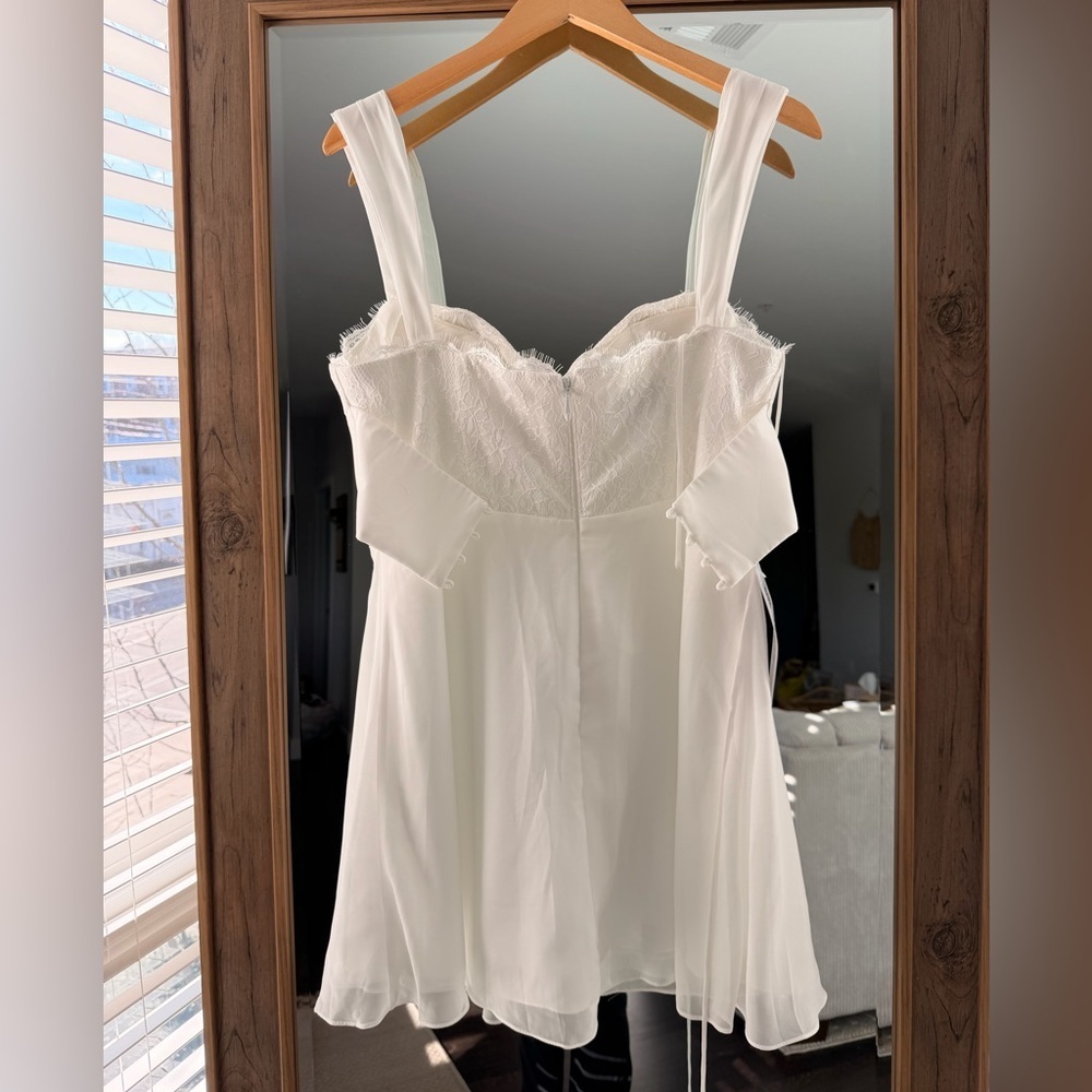Azazie Scarlette White Diamond Dress - Picture 12 of 14